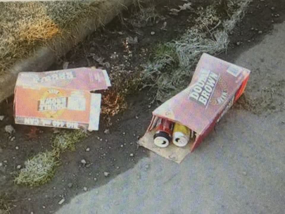 The photograph attached to this rubbish/recycling report