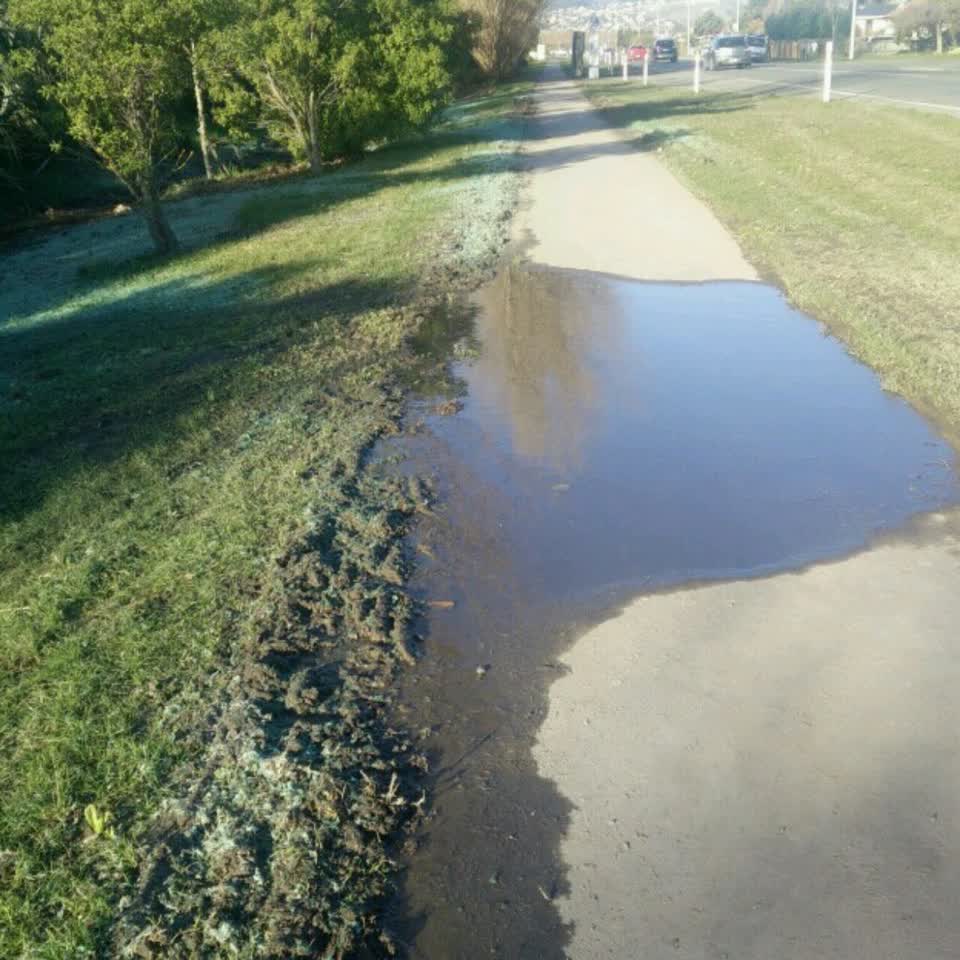 The photograph attached to this wastewater/stormwater report