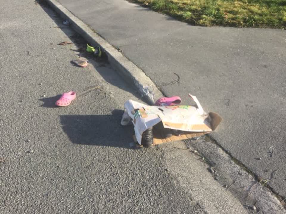 The photograph attached to this rubbish/recycling report