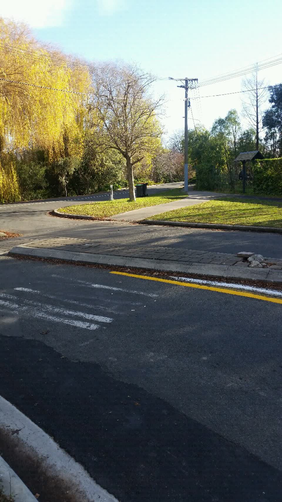The photograph attached to this roading/streets report