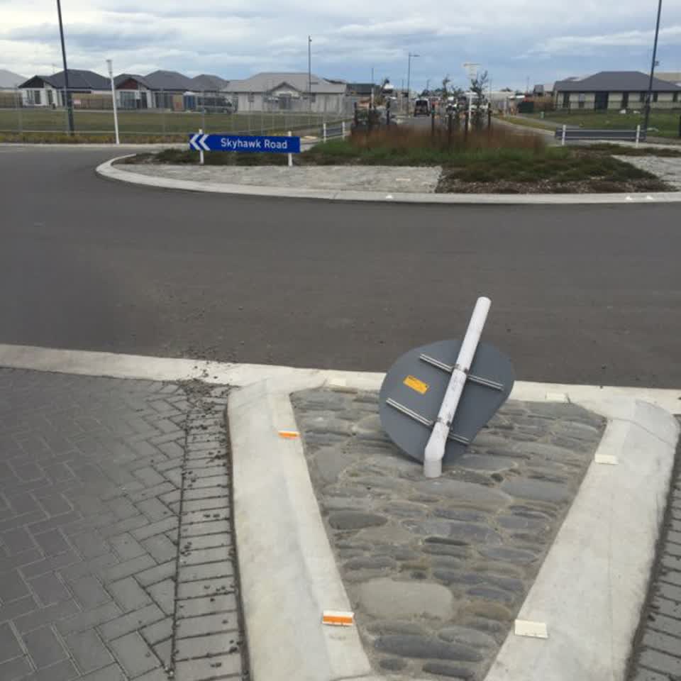 The photograph attached to this roading/streets report