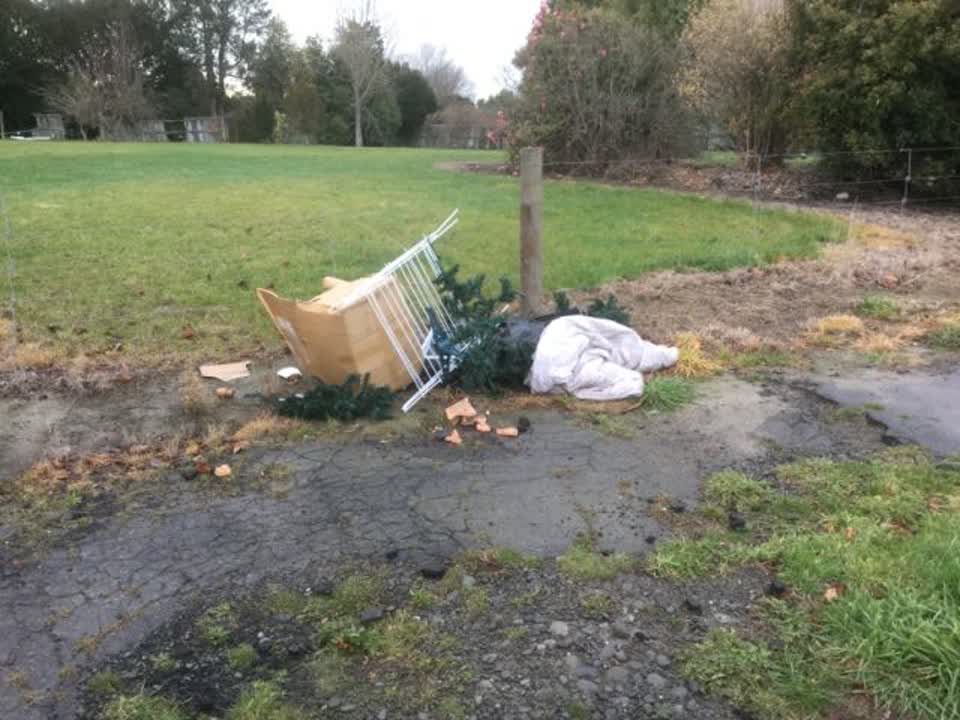 The photograph attached to this rubbish/recycling report