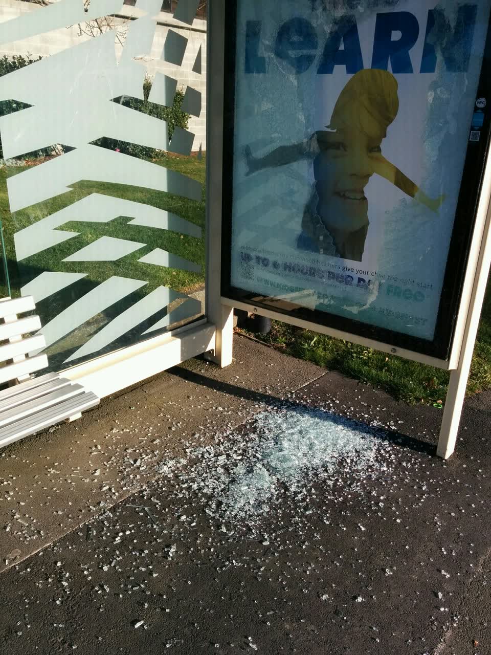 The photograph attached to this roading/streets report