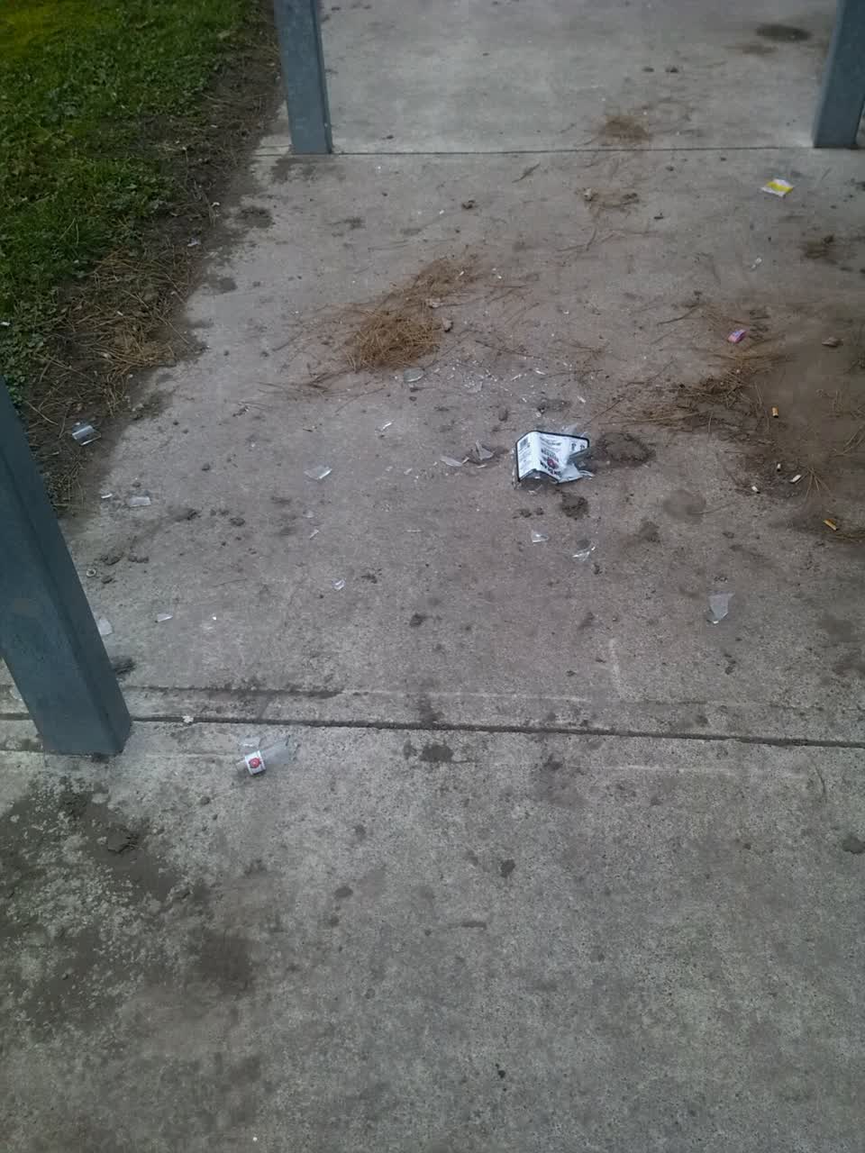 The photograph attached to this rubbish/recycling report