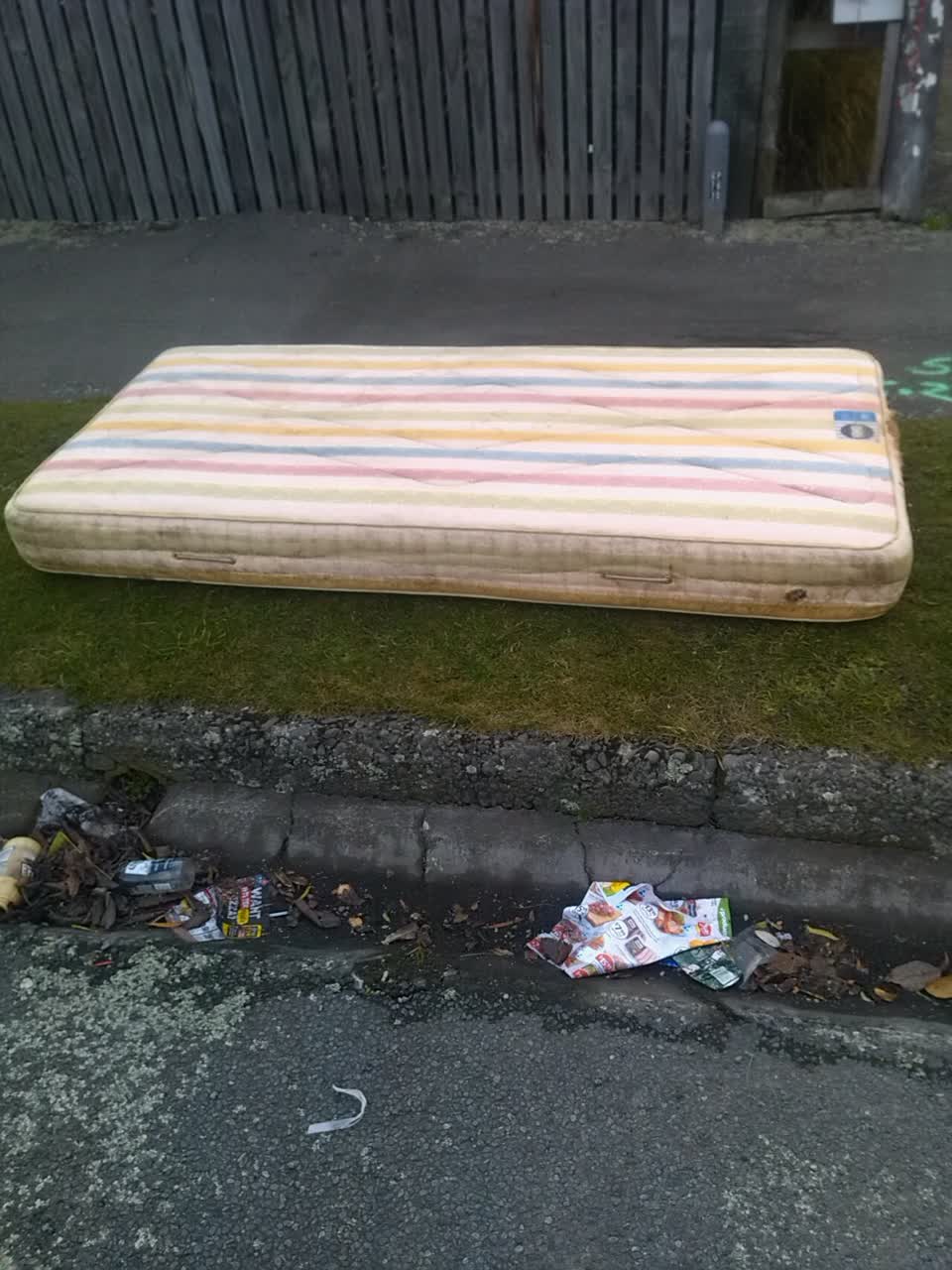 The photograph attached to this rubbish/recycling report
