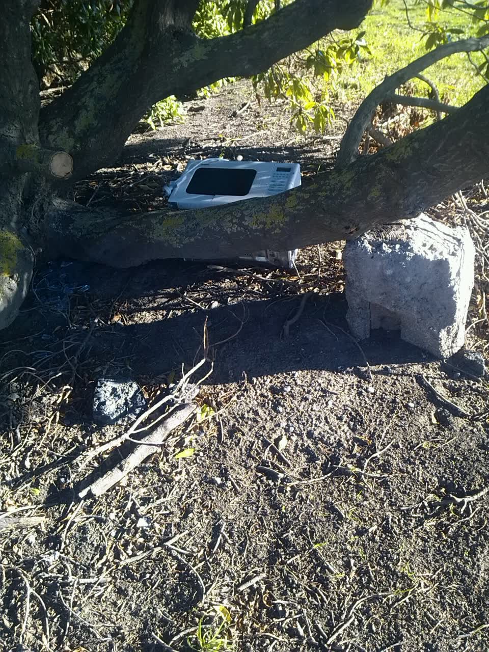 The photograph attached to this rubbish/recycling report