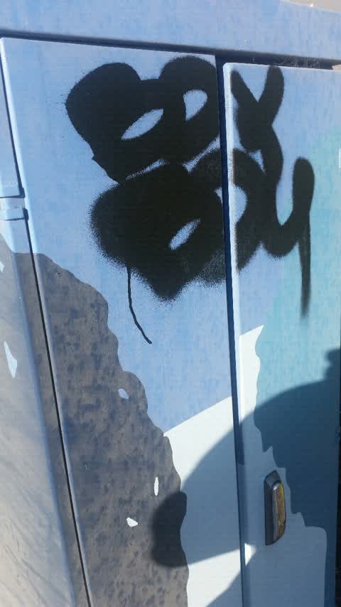 Graffiti, a report photo
