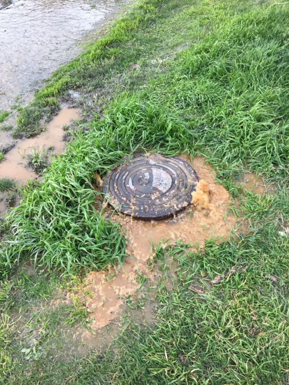 The photograph attached to this wastewater/stormwater report