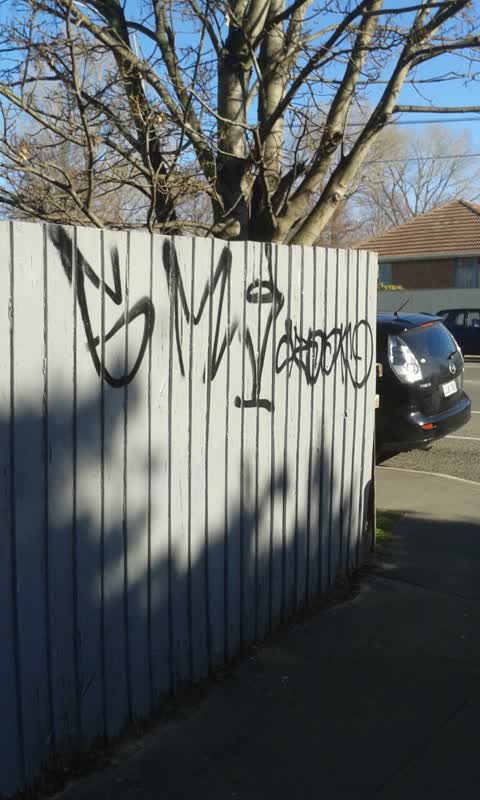 Graffiti, a report photo