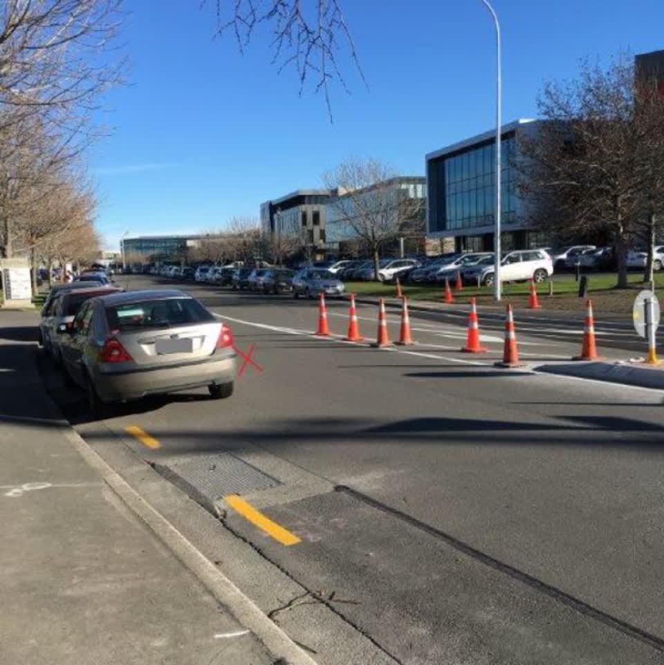 The photograph attached to this roading/streets report