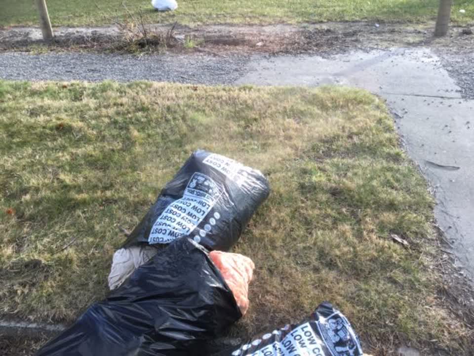 The photograph attached to this rubbish/recycling report