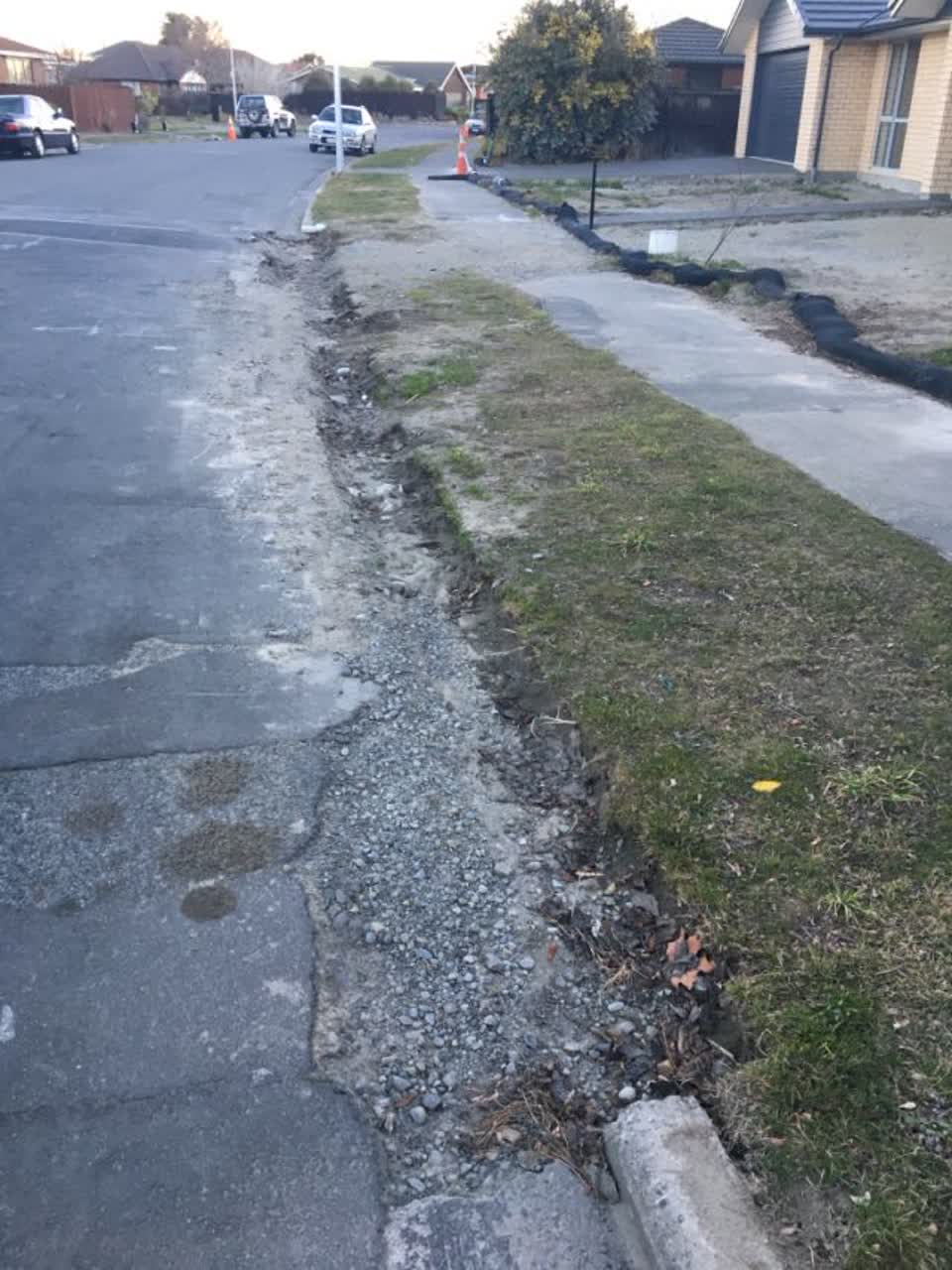 The photograph attached to this roading/streets report