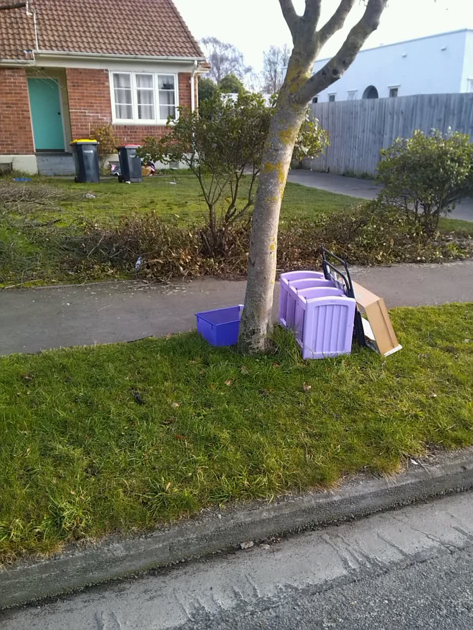 The photograph attached to this rubbish/recycling report