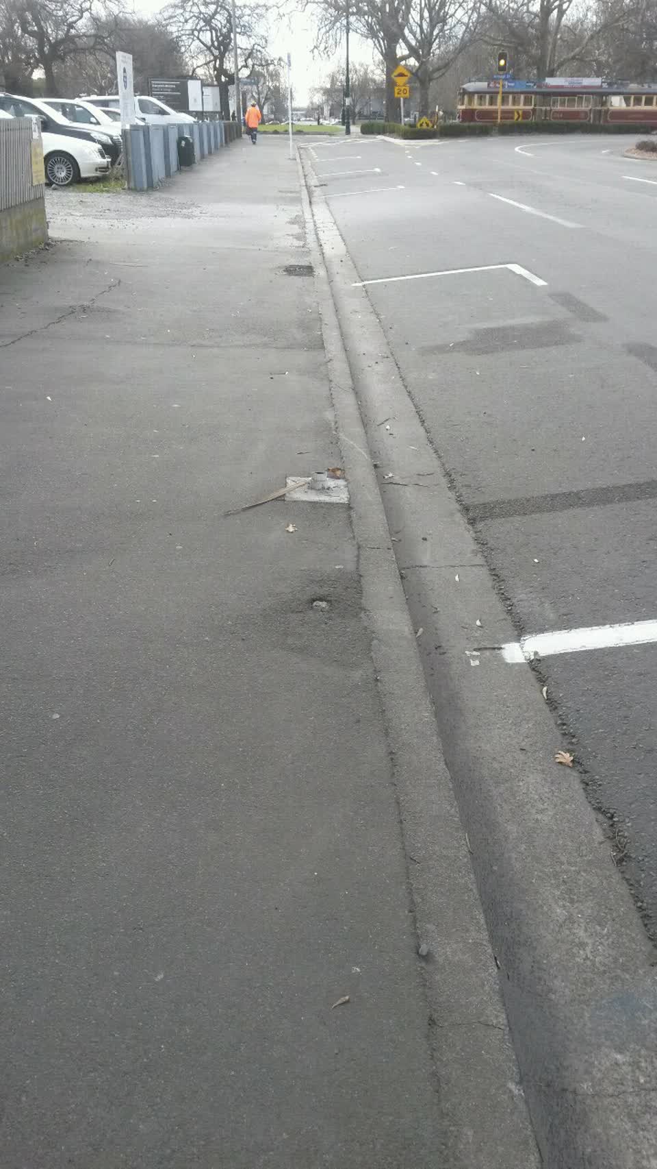 The photograph attached to this roading/streets report