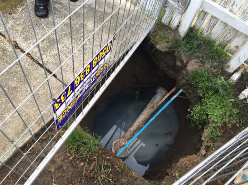 The photograph attached to this wastewater/stormwater report