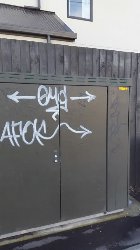 Graffiti, a report photo