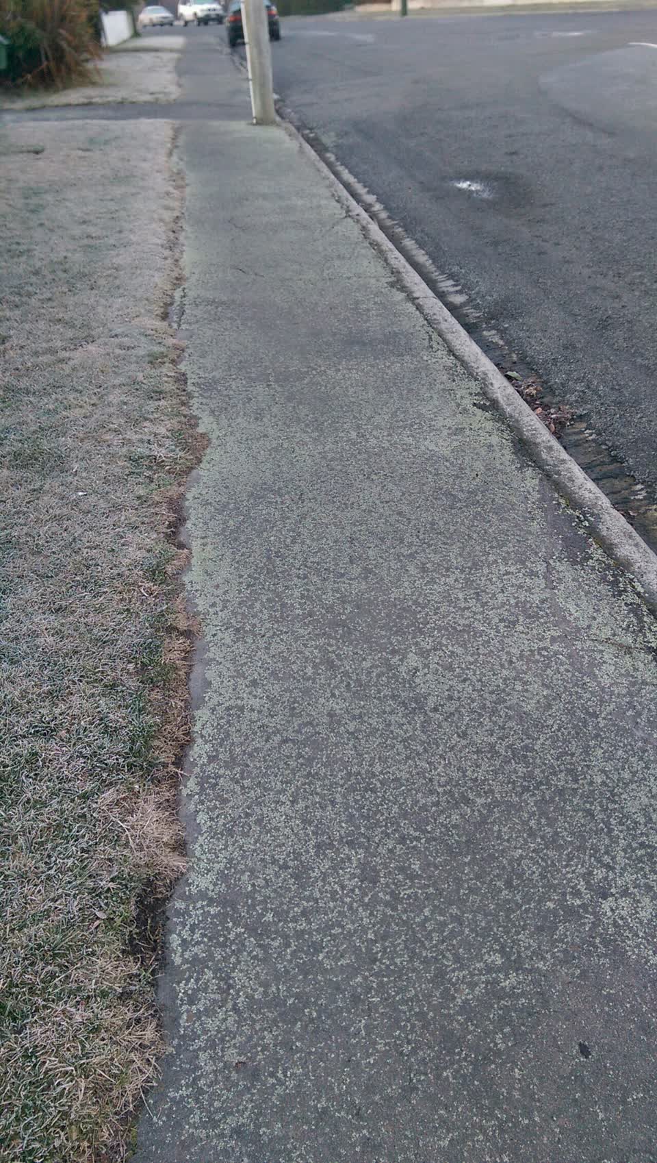 The photograph attached to this roading/streets report