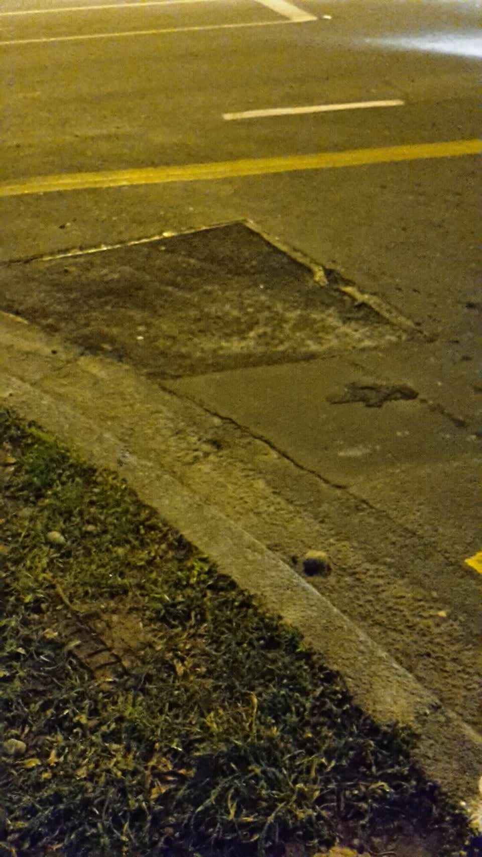 The photograph attached to this roading/streets report