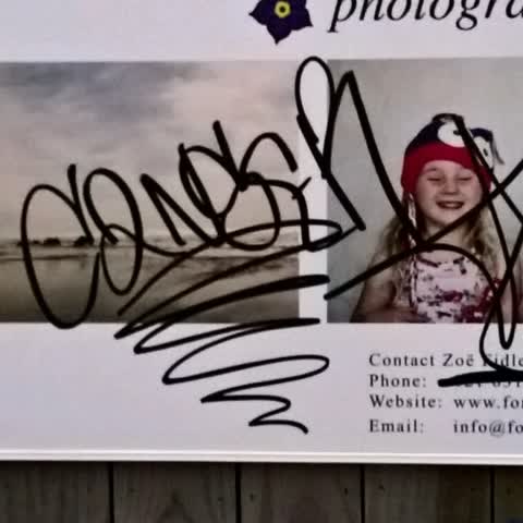 Graffiti, a report photo