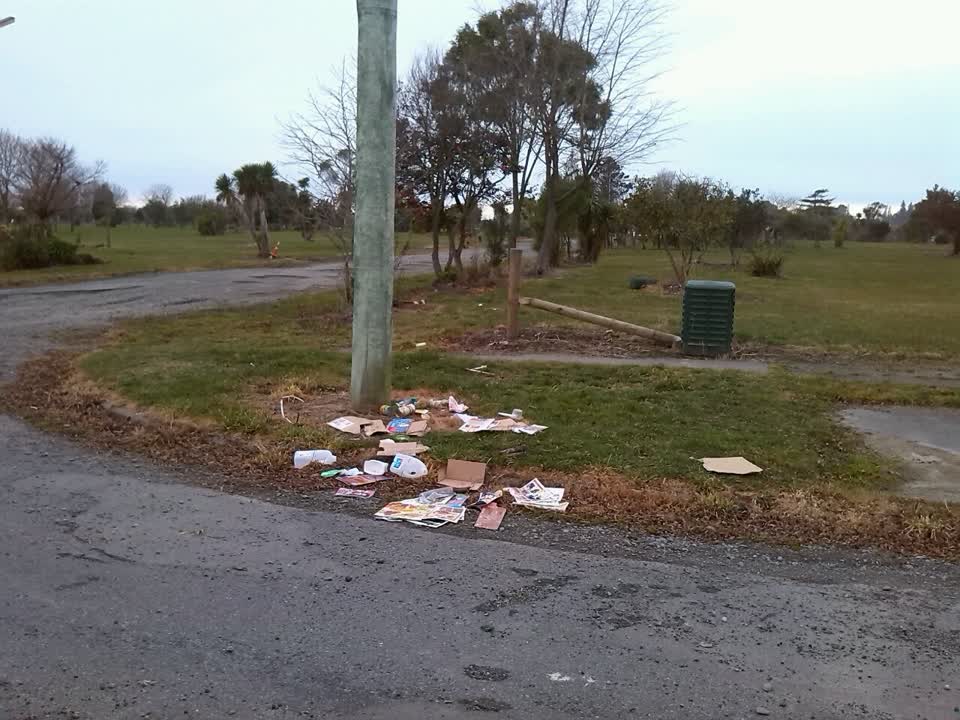 The photograph attached to this rubbish/recycling report