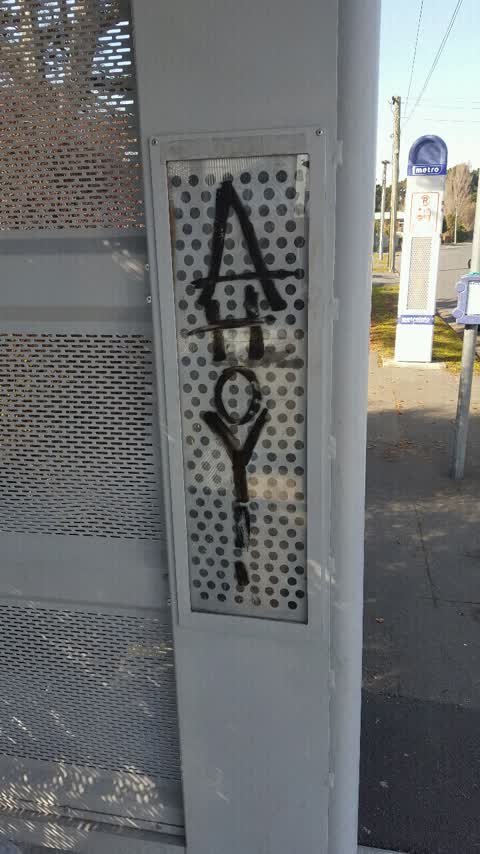 Graffiti, a report photo