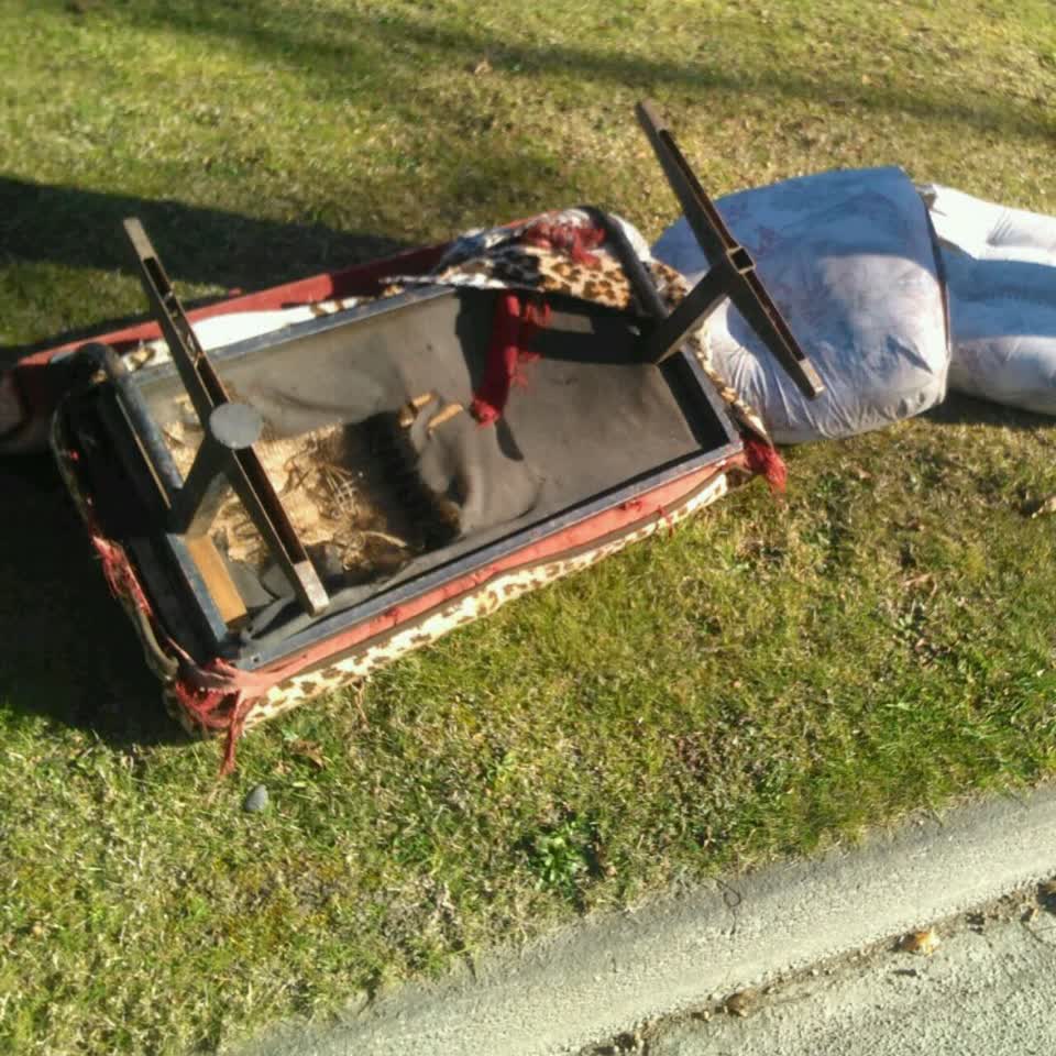 The photograph attached to this rubbish/recycling report