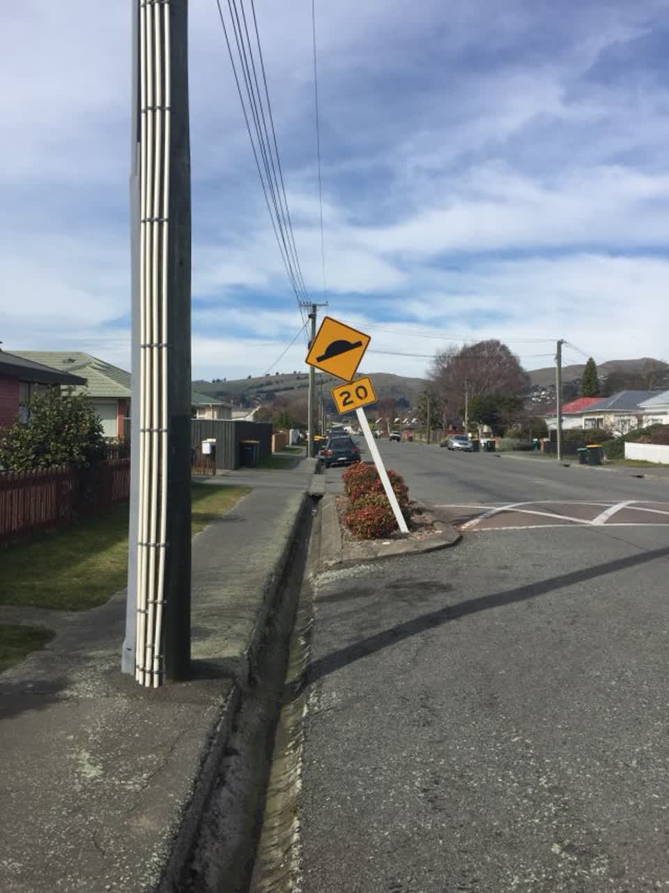 The photograph attached to this roading/streets report