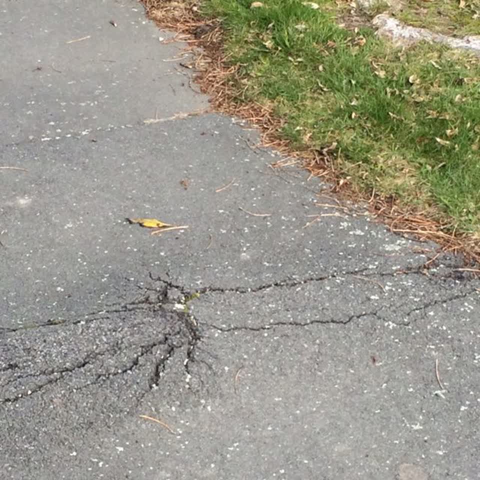 The photograph attached to this roading/streets report