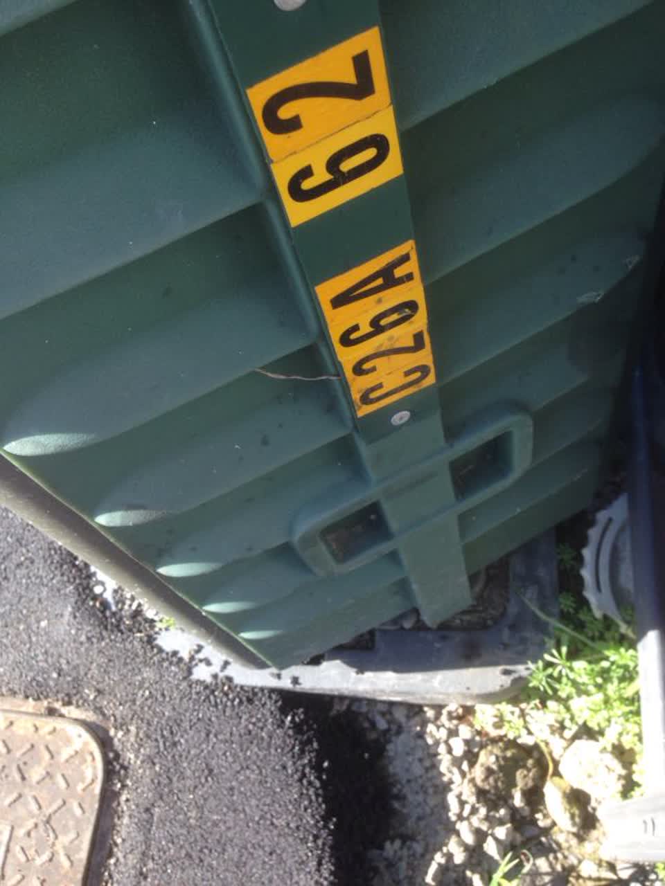 The photograph attached to this roading/streets report