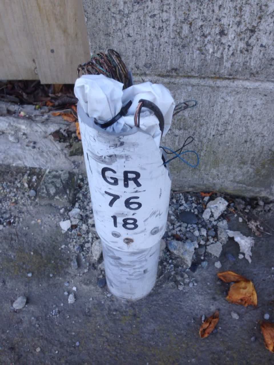 The photograph attached to this roading/streets report