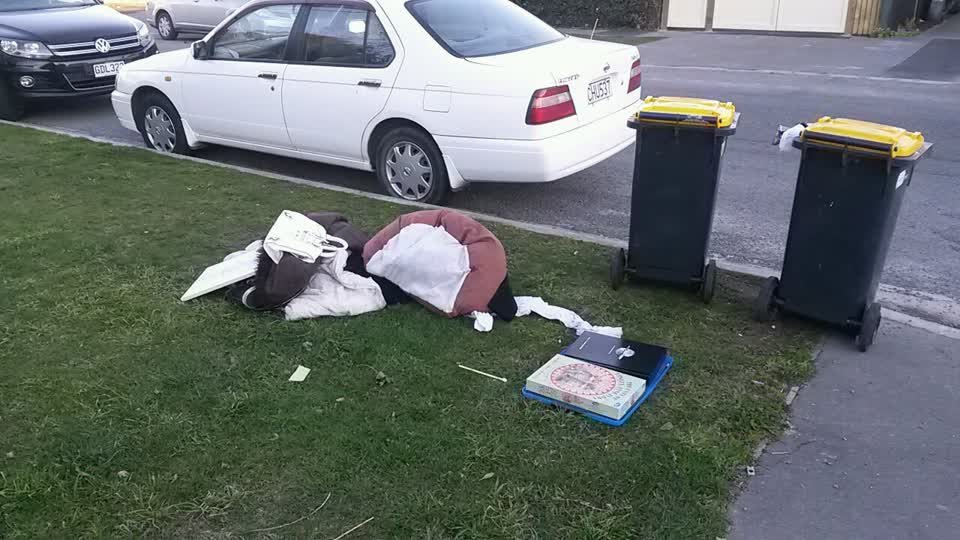 The photograph attached to this rubbish/recycling report