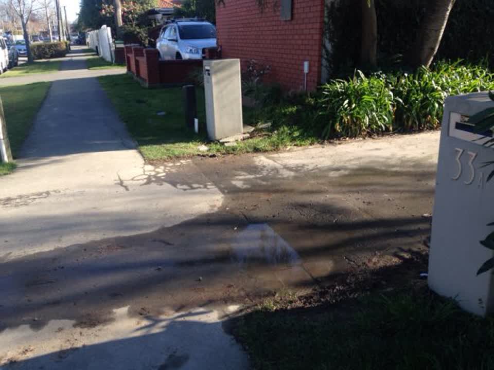 The photograph attached to this water supply report