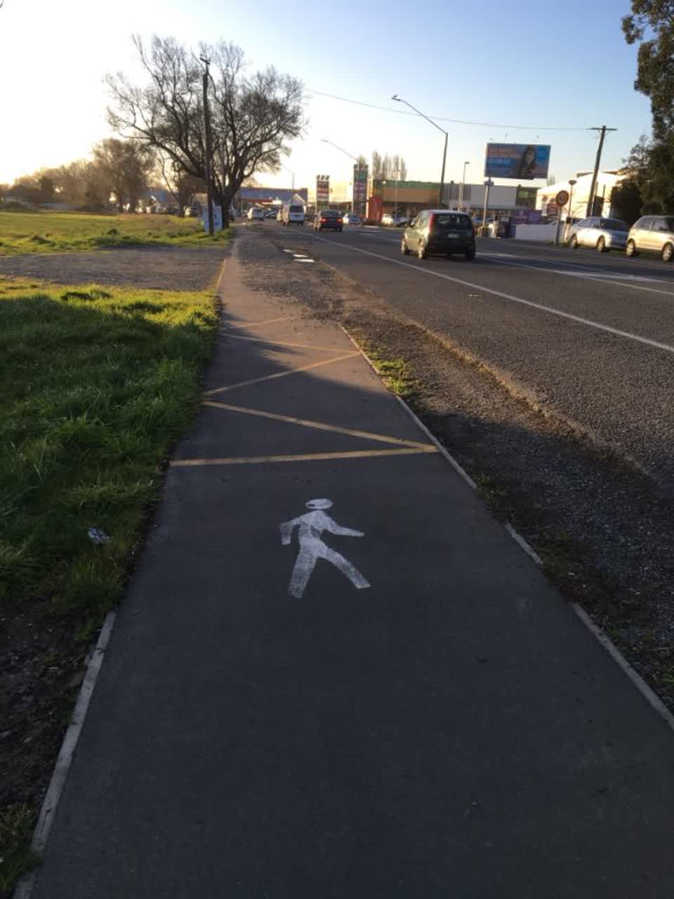 The photograph attached to this roading/streets report