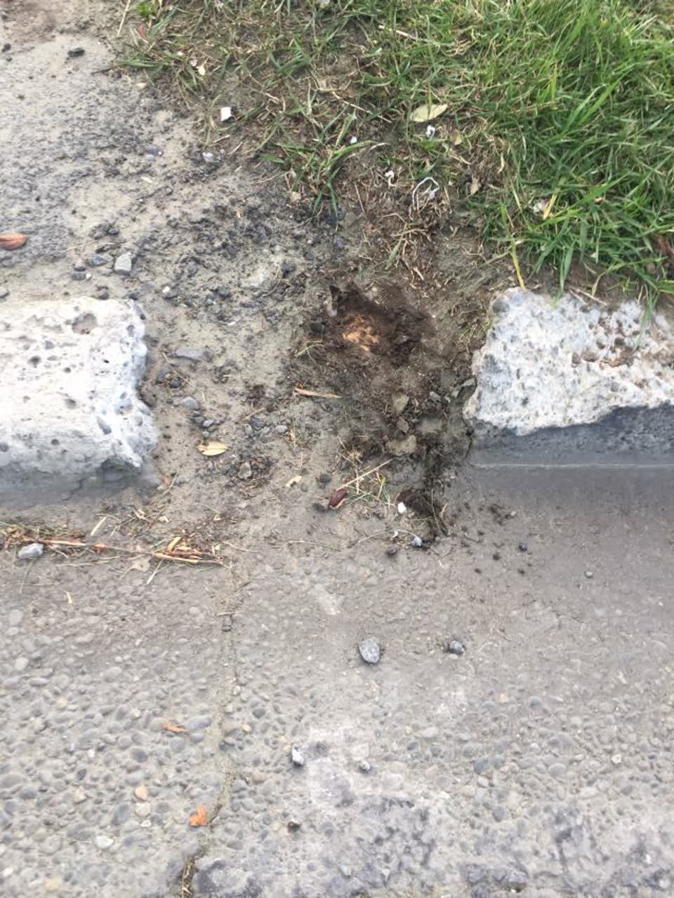 The photograph attached to this wastewater/stormwater report