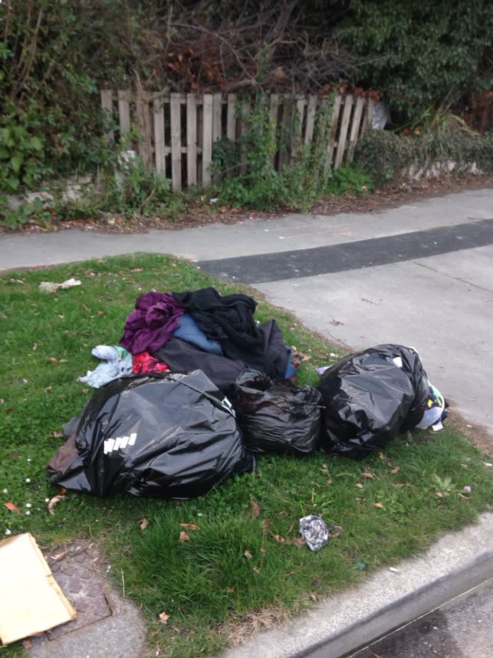 The photograph attached to this rubbish/recycling report