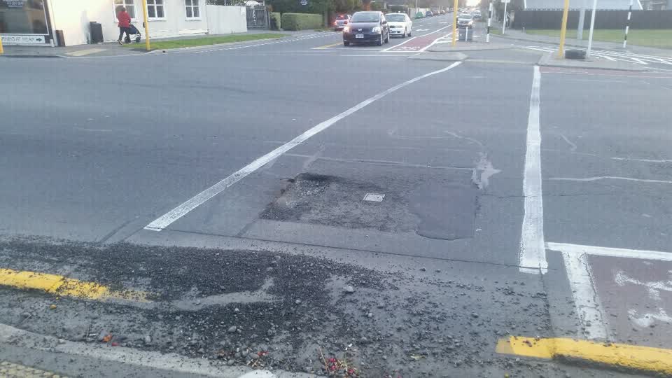 The photograph attached to this roading/streets report