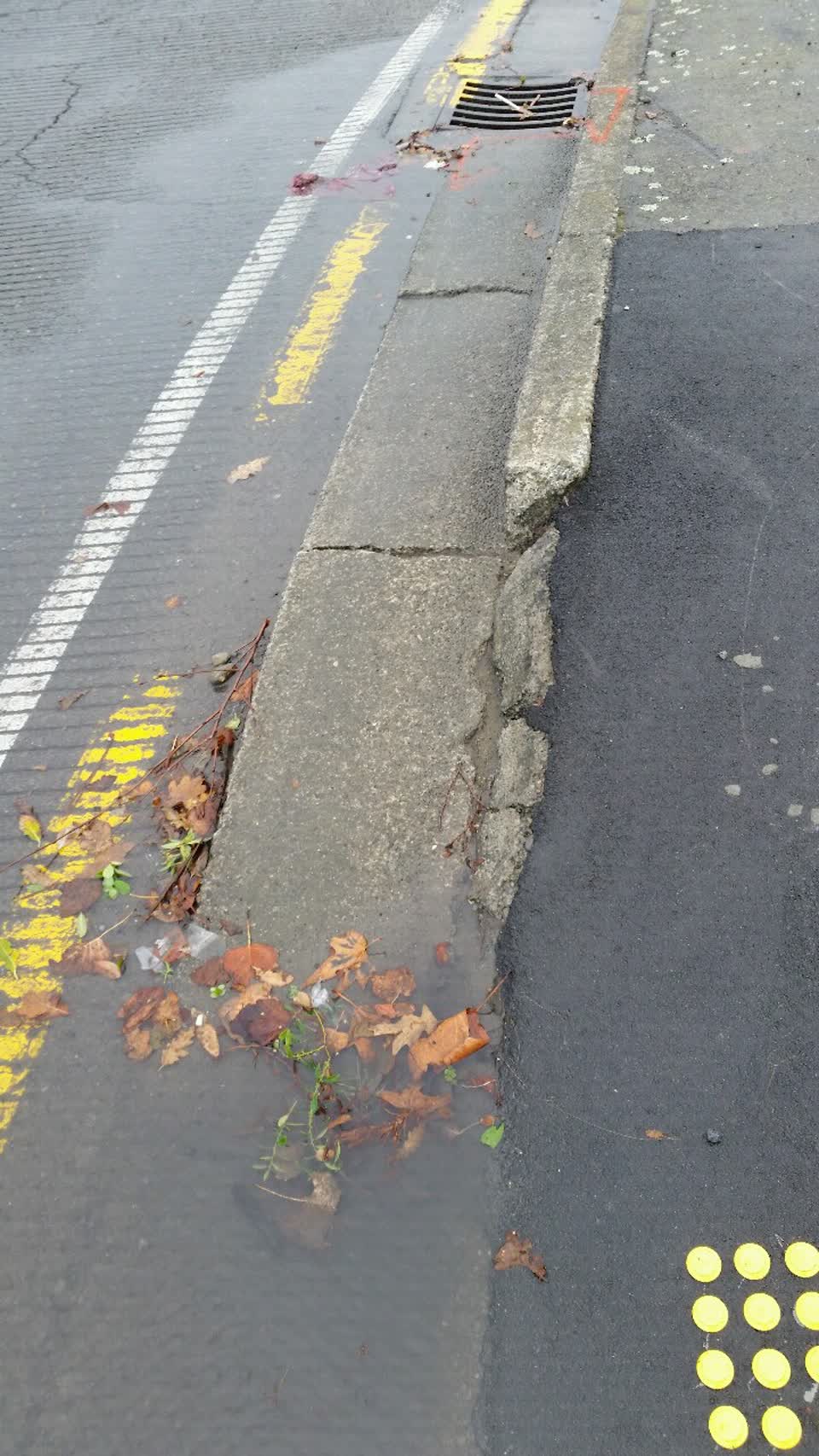 The photograph attached to this roading/streets report