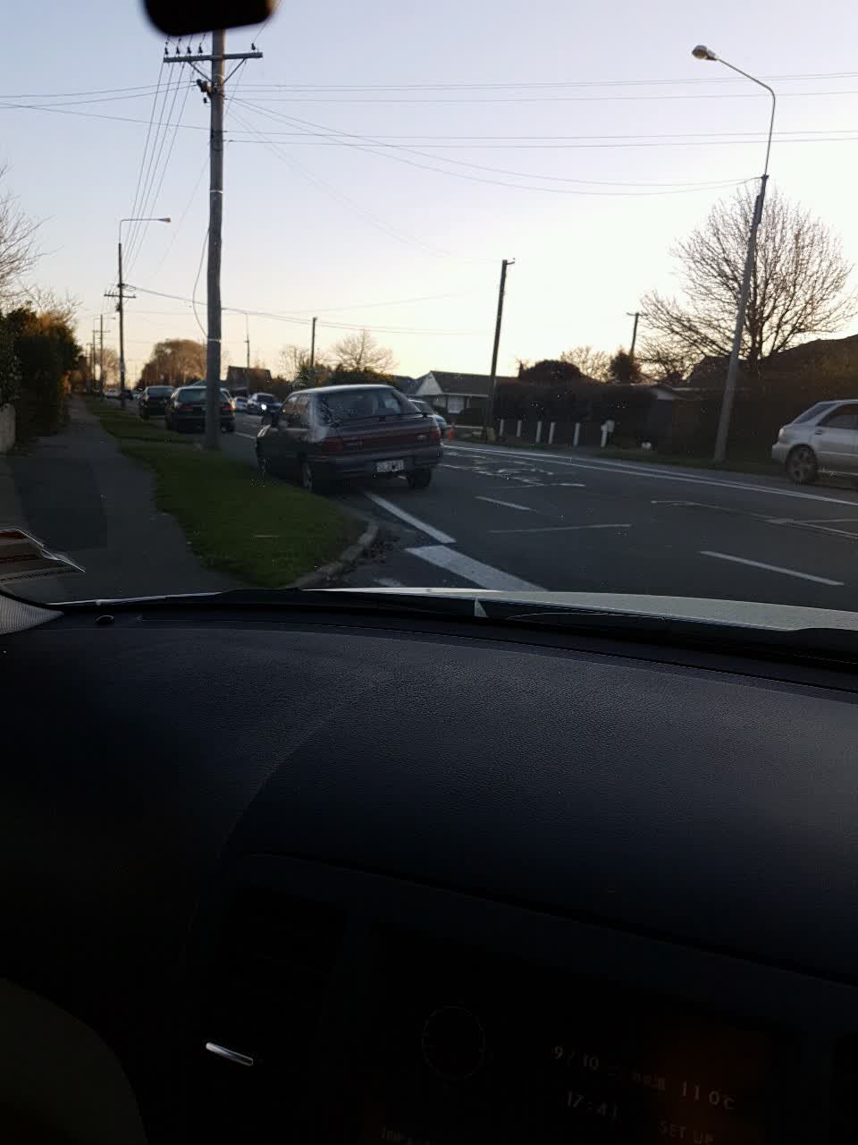 The photograph attached to this roading/streets report