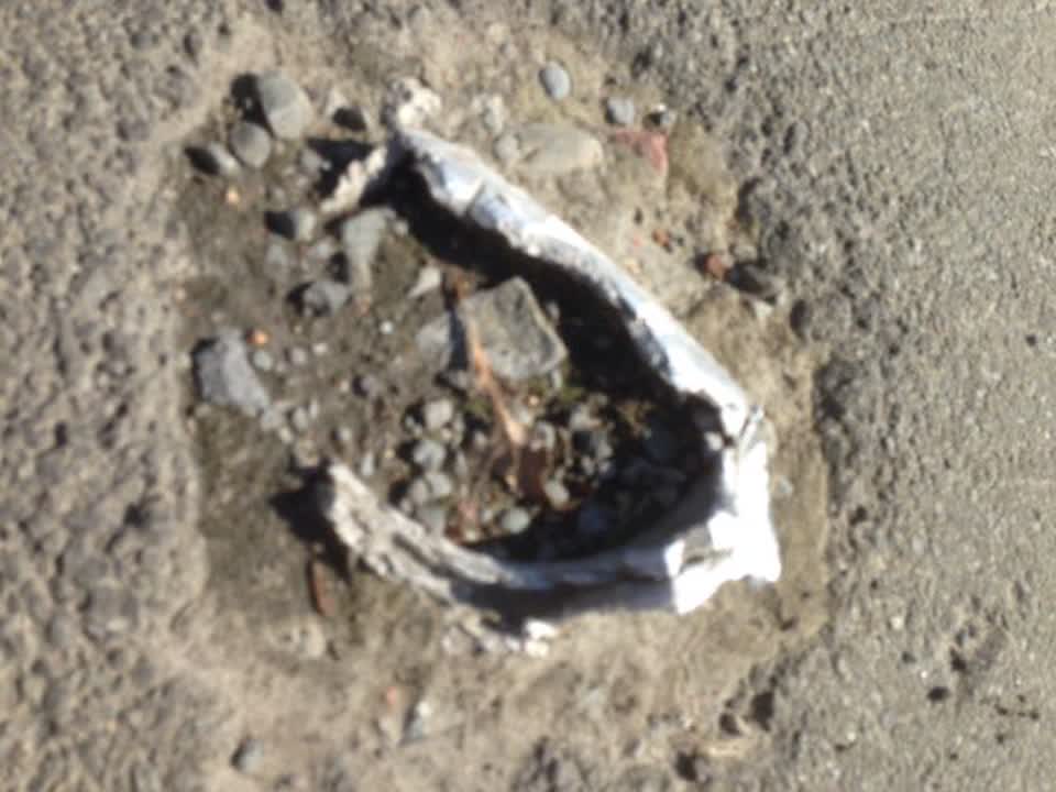 The photograph attached to this roading/streets report