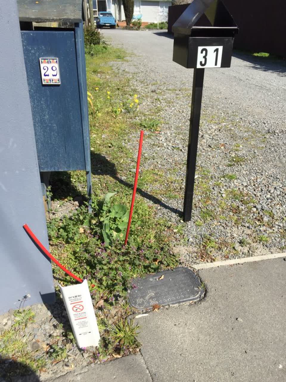 The photograph attached to this roading/streets report