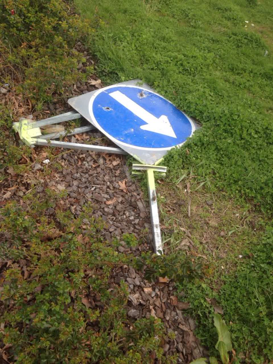 The photograph attached to this roading/streets report