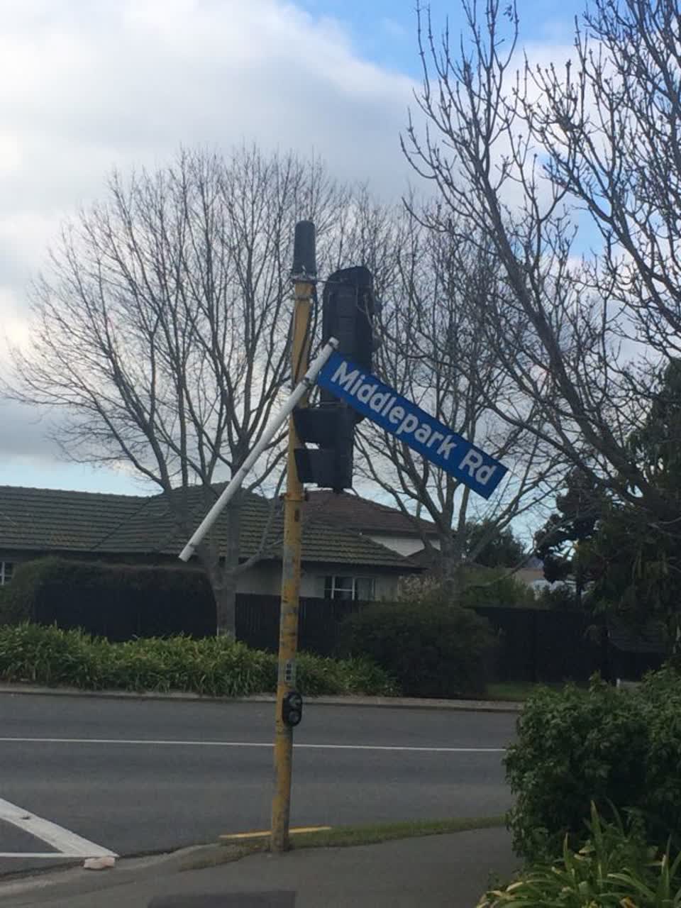 The photograph attached to this roading/streets report