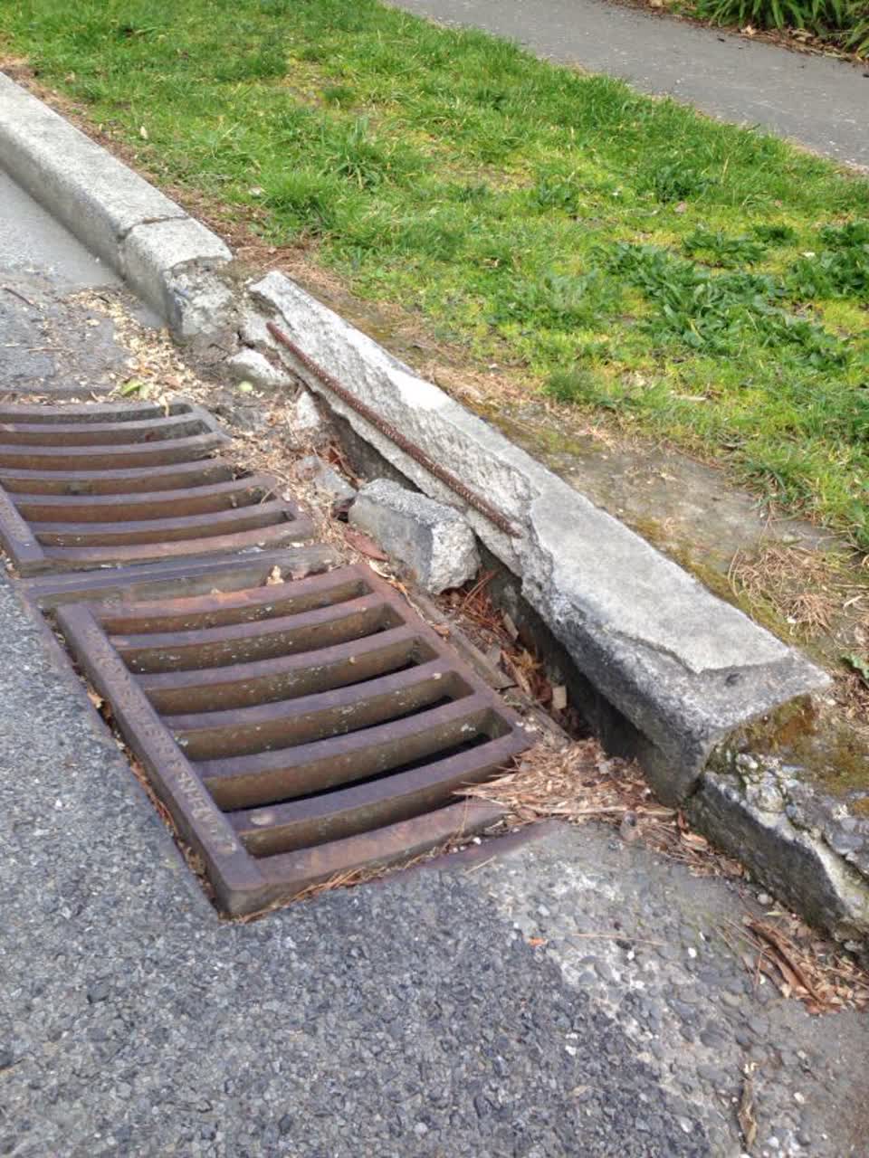 The photograph attached to this roading/streets report