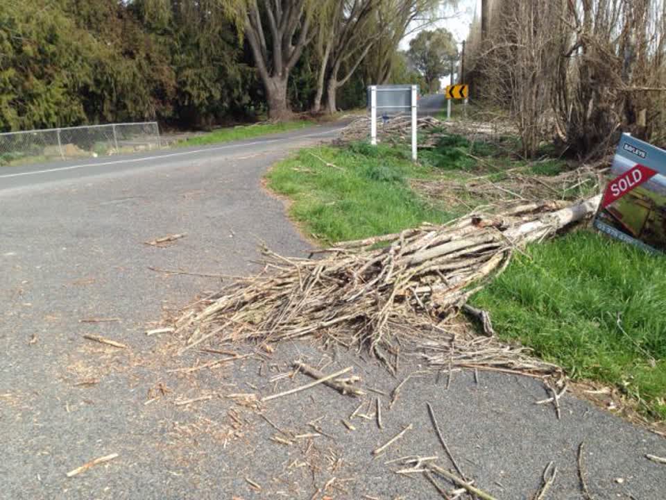The photograph attached to this roading/streets report