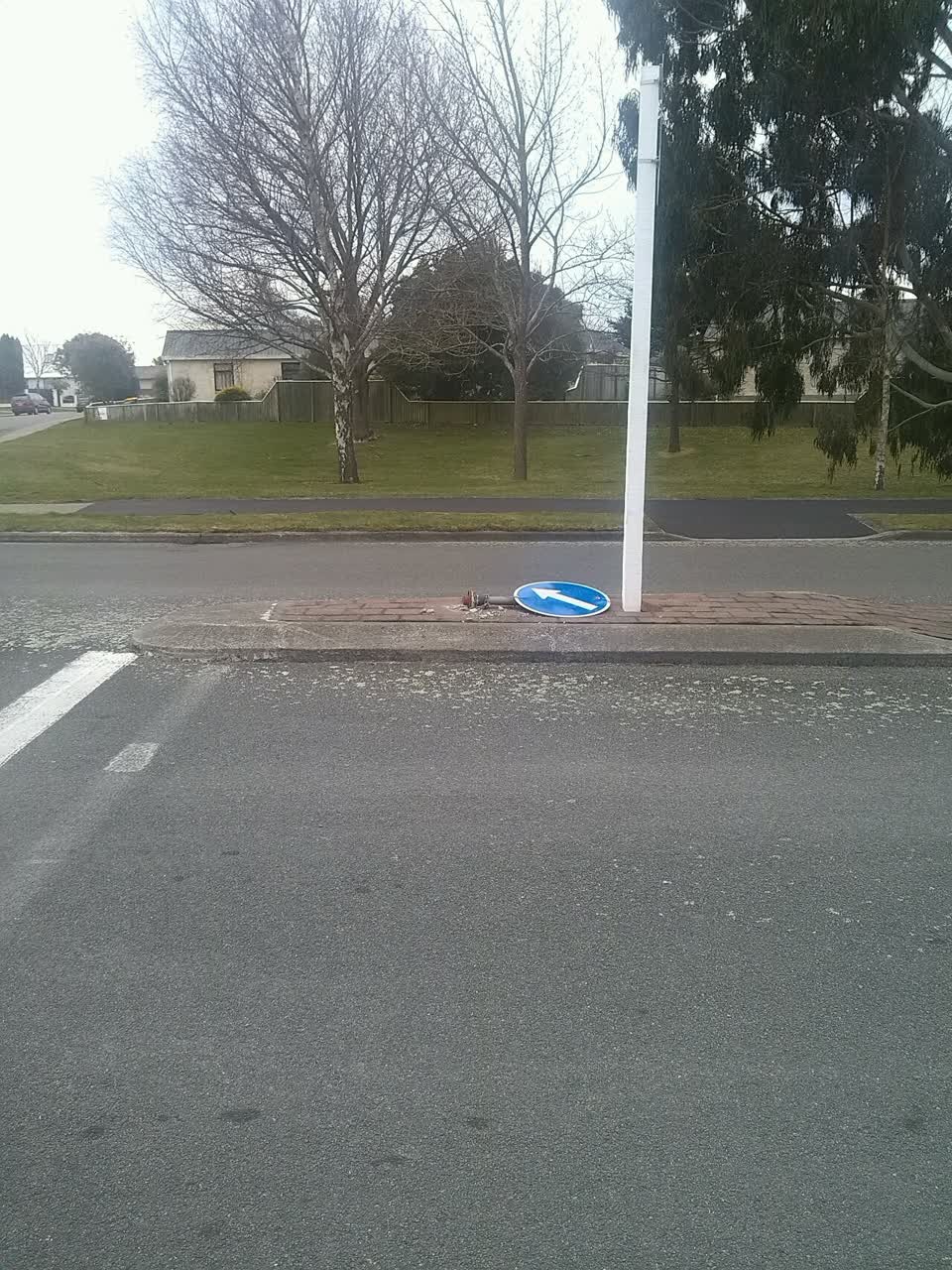 The photograph attached to this roading/streets report