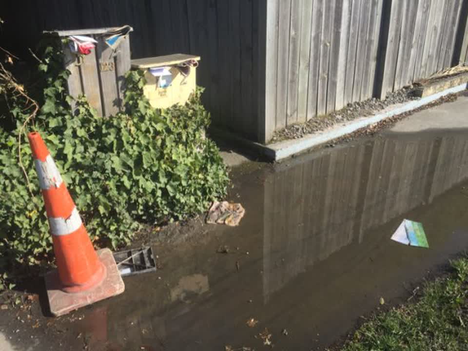 The photograph attached to this wastewater/stormwater report