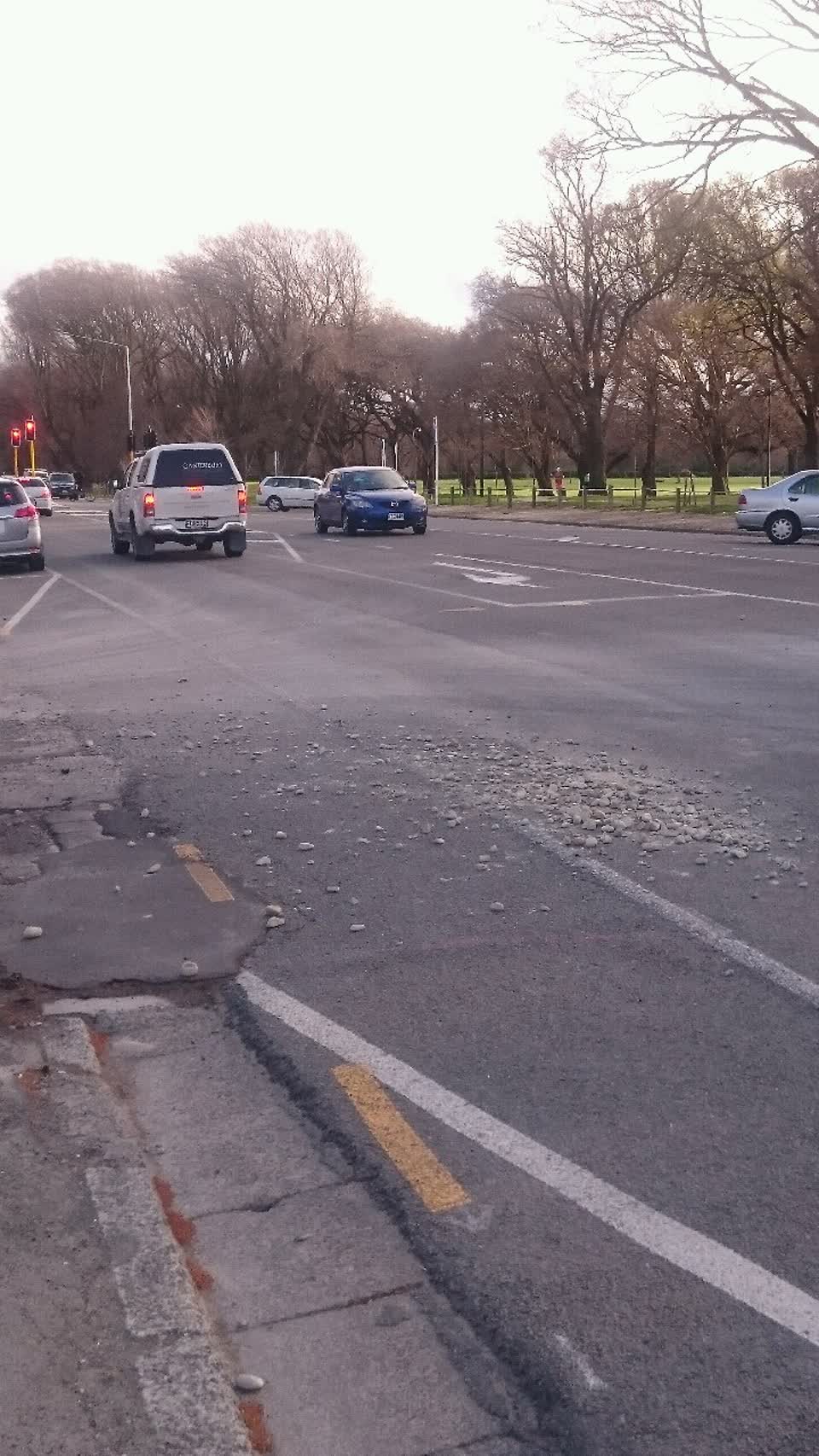 The photograph attached to this roading/streets report