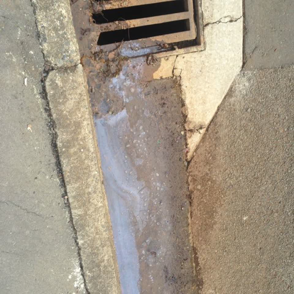 The photograph attached to this wastewater/stormwater report