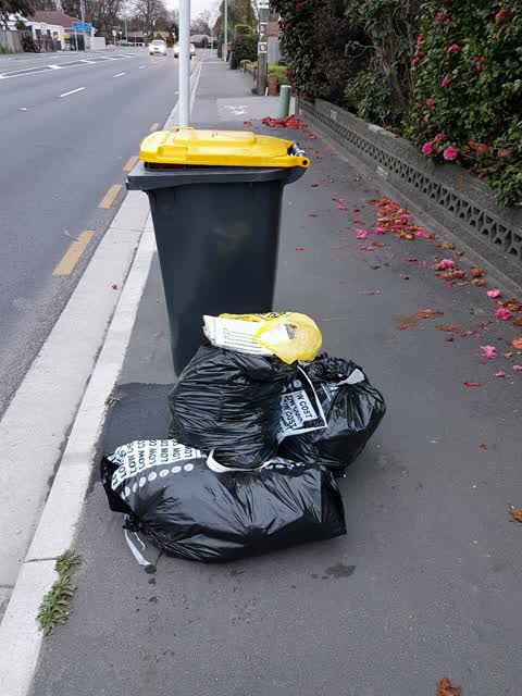 Rubbish/Recycling, a report photo