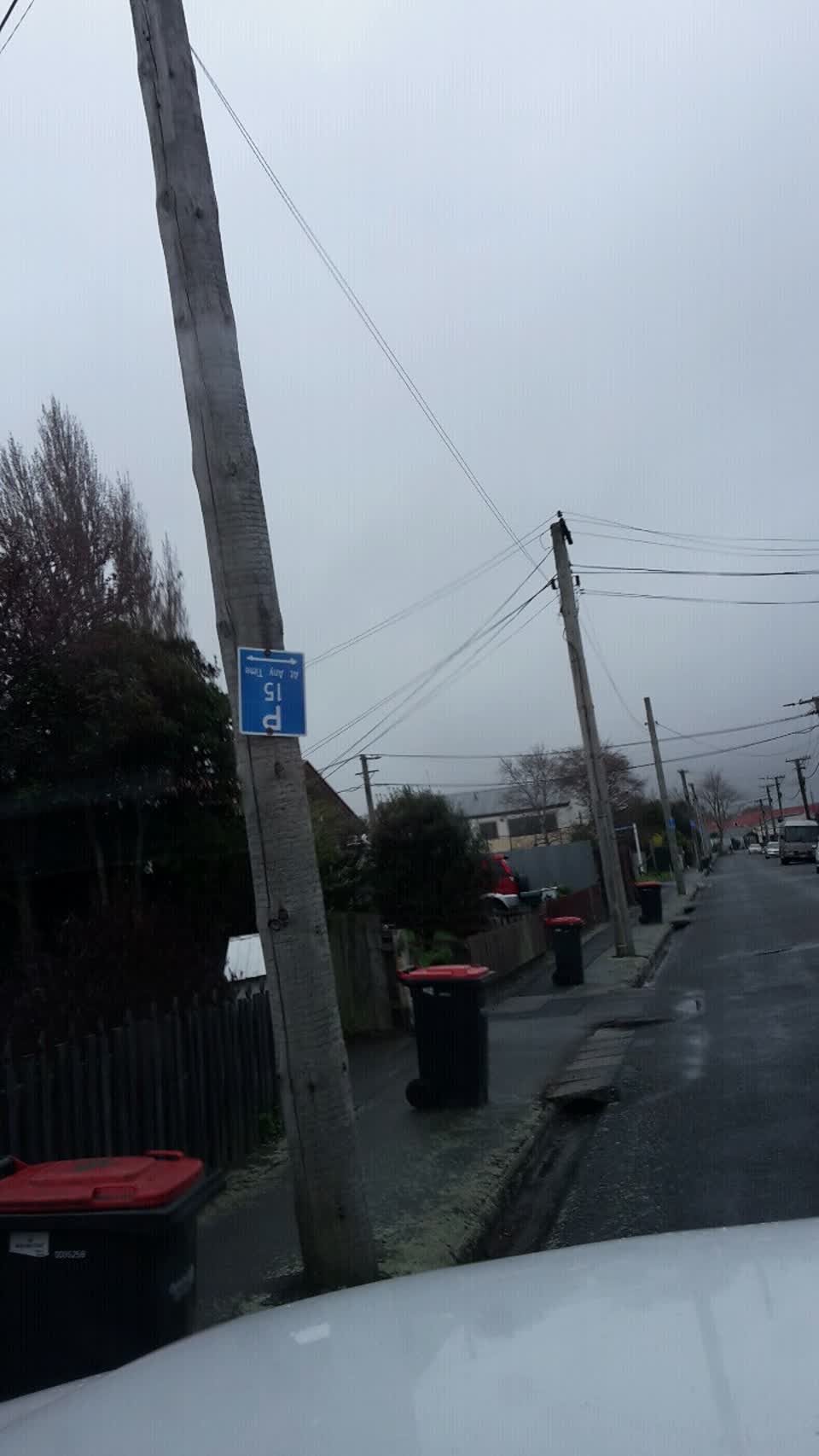 The photograph attached to this roading/streets report